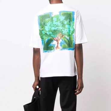 오프화이트 남성 모던 화이트 반팔티 - Mens White Tshirts 