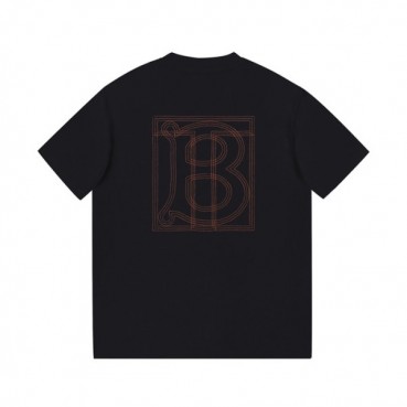 버버리 남성 블랙 크루넥 반팔티 - Mens Black Tshirts 