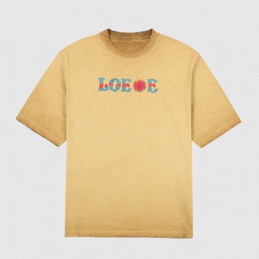 로에베 남성 이니셜 카멜 반팔티 - Mens Camel Tshirts 