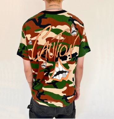 크롬하츠 남성 크루넥 그린 반팔티 - Mens Green Tshirts 