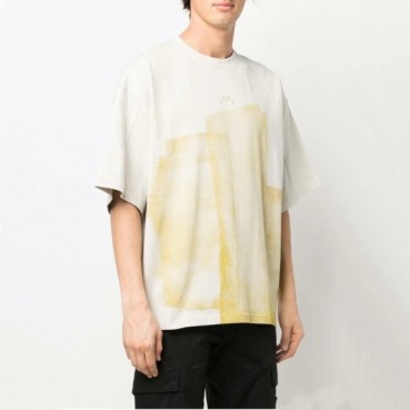 어콜드월 남성 크루넥 아이보리 반팔티 - Mens Ivory Tshirts 