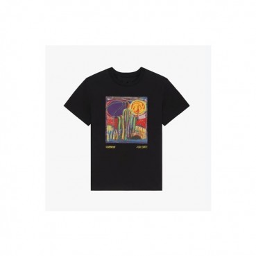 지방시 남성 크루넥 블랙 반팔티 - Mens Black Tshirts 