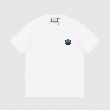 구찌 남/녀 화이트 크루넥 반팔티 - Unisex White Tshirts 