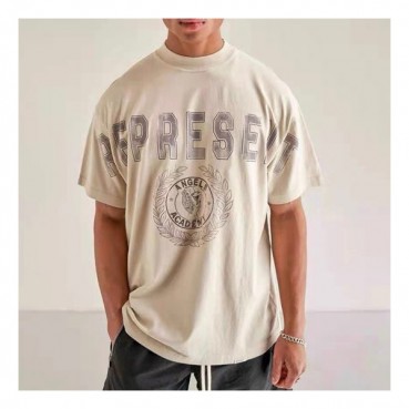 리프리젠트 남성 아이보리 크루넥 반팔티 - Mens Ivory Tshirts 