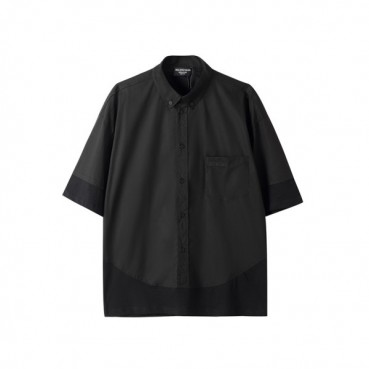 발렌시아가 남성 블랙 폴로 반팔티 - Mens Black Tshirts 