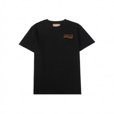 구찌 남/녀 블랙 크루넥 반팔티 - Unisex Black Tshirts 
