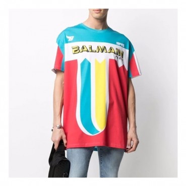 발망 남성 유니크 블루 반팔티 - Mens Blue Tshirts 