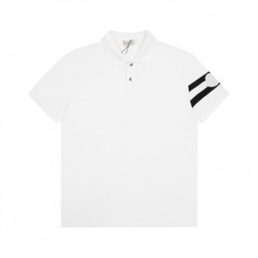 몽클레어 남성 화이트 폴로 반팔티 - Mens White Tshirts 