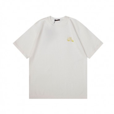 루이비통 남성 그레이 크루넥 반팔티 - Mens Gray Tshirts 