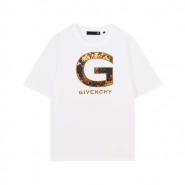 지방시 남성 크루넥 화이트 반팔티 - Mens White Tshirts 