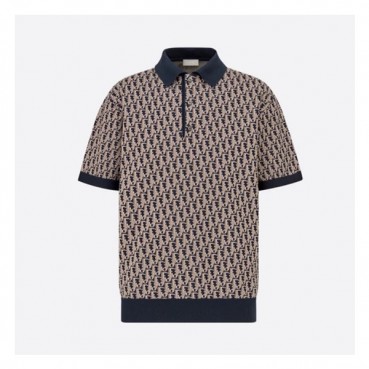 디올 남성 네이비 폴로 반팔티 - Mens Navy Tshirts 