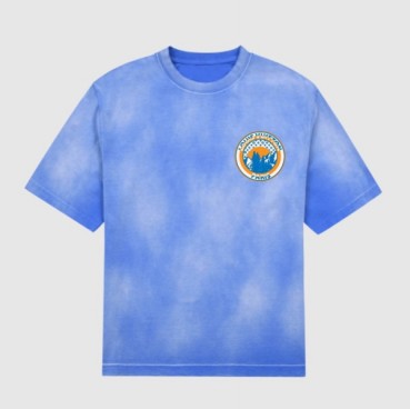 루이비통 남/녀 블루 크루넥 반팔티 - Unisex Blue Tshirts 