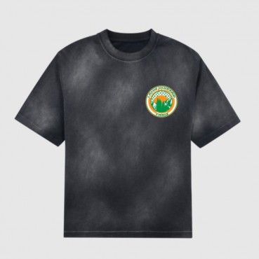 루이비통 남/녀 블랙 크루넥 반팔티 - Unisex Black Tshirts 