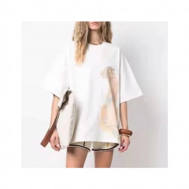 질샌더 남성 크루넥 아이보리 반팔티 - Mens Ivory Tshirts 