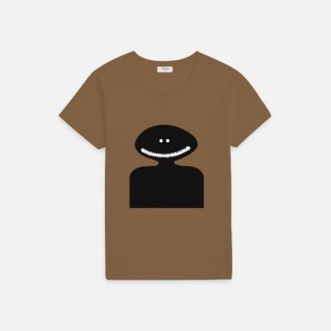 셀린느 남성 크루넥 카멜 반팔티 - Mens Camel Tshirts 