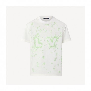루이비통 남/녀 화이트 크루넥 반팔티 - Unisex White Tshirts 