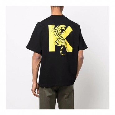 겐조 남/녀 블랙 크루넥 반팔티 - Unisex Black Tshirts 