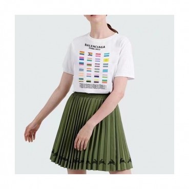루이비통 남/녀 화이트 크루넥 반팔티 - Unisex White Tshirts 