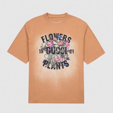 구찌 남성 카멜 크루넥 반팔티 - Mens Canmel Tshirts 