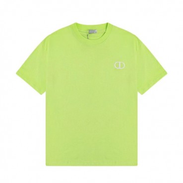 디올 남성 네온 크루넥 반팔티 - Mens Neon Tshirts 
