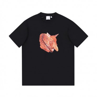 버버리 남성 블랙 크루넥 반팔티 - Mens Black Tshirts 