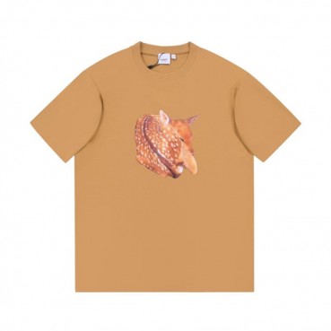 버버리 남성 카멜 크루넥 반팔티 - Mens Camel Tshirts 