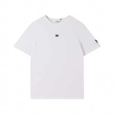 셀린느 남성 크루넥 화이트 반팔티 - Mens White Tshirts 
