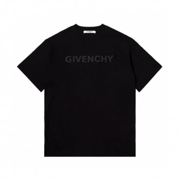 지방시 남성 크루넥 블랙 반팔티 - Mens Black Tshirts 