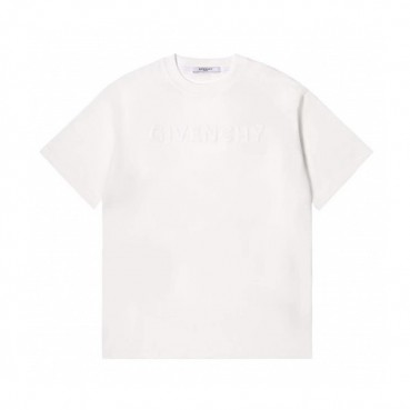 지방시 남성 크루넥 화이트 반팔티 - Mens White Tshirts 