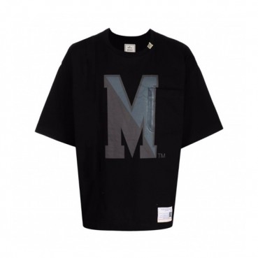 메종마르지엘라 남/녀 크루넥 블랙 반팔티 - Unisex Black Tshirts 