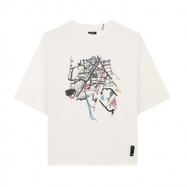 펜디 남성 아이보리 크루넥 반팔티 - Mens Ivory Tshirts 