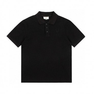 아미 남성 블랙 폴로 반팔티 - Mens Black Tshirts 