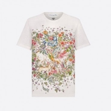 디올 여성 화이트 반팔티 - Dior Womens White Tshirts 