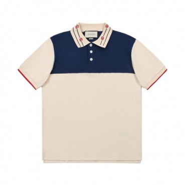 구찌 남성 네이비 폴로 반팔티 - Gucci Mens Navy Tshirts 