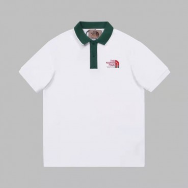구찌 남성 화이트 폴로 반팔티 - Mens White Tshirts 