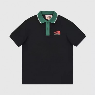 구찌 남성 블랙 폴로 반팔티 - Mens Black Tshirts 