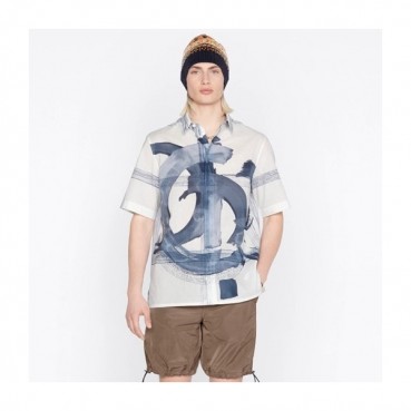 디올 남성 블루 폴로 반팔티 - Mens Blue Tshirts 