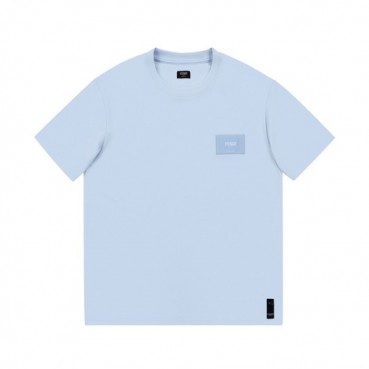 펜디 남성 블루 크루넥 반팔티 - Mens Blue Tshirts 