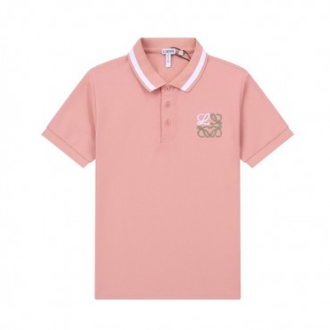 로에베 남성 이니셜 핑크 반팔티 - Mens Pink Tshirts 