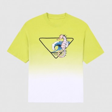 프라다 남성 크루넥 네온 반팔티 - Mens Neon Tshirts 