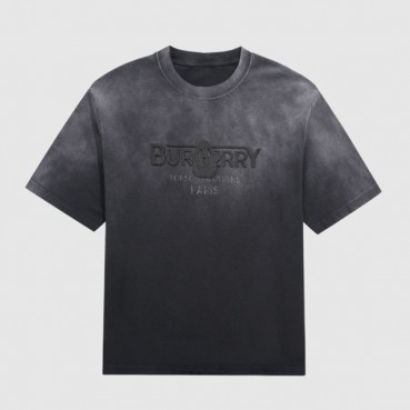 버버리 남성 블랙 크루넥 반팔티 - Mens Black Tshirts 