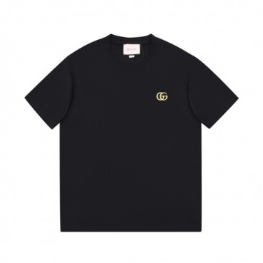 구찌 남/녀 크루넥 블랙 반팔티 - Unisex Black Tshirts 