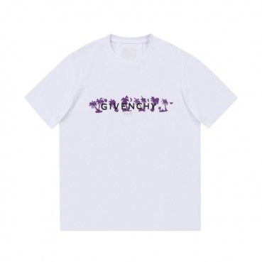 지방시 남성 크루넥 화이트 반팔티 - Mens White Tshirts 