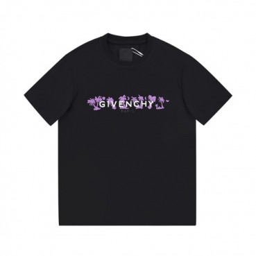 지방시 남성 크루넥 블랙 반팔티 - Mens Black Tshirts 