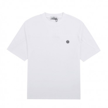 스톤아일랜드 남성 화이트 크루넥 반팔티 - Mens White Tshirts 