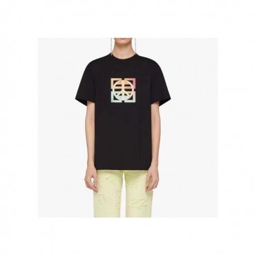 지방시 남성 크루넥 블랙 반팔티 - Mens Black Tshirts 