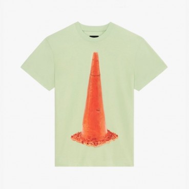 지방시 남성 크루넥 민트 반팔티 - Mens Mint Tshirts 