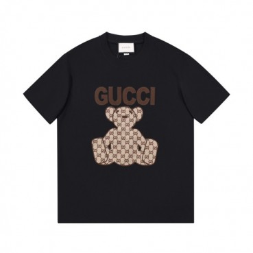 구찌 남성 크루넥 블랙 반팔티 - Mens Black Tshirts 