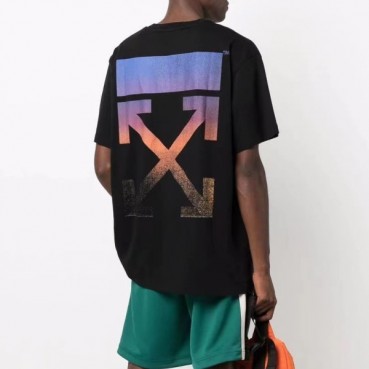 오프화이트 남성 모던 블랙 반팔티 - Mens Black Tshirts 