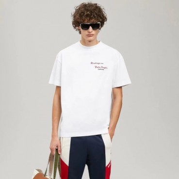 팜 엔젤스 남자 크루넥 화이트 반팔티 - Mens White Tshirts 